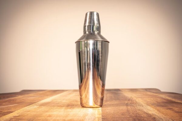 Cocktail Shaker 3tlg. - Edelstahl mit Sieb - 750 ml. - HOCHGLANZ POLIERT – Bild 2